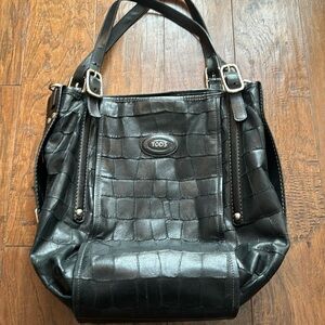Tod’s awesome black large bag- big pockets inside - great detailed straps!